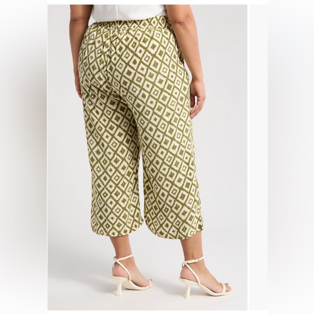 T TAHARI crop wide leg palazzo pants - Picture 2 of 5